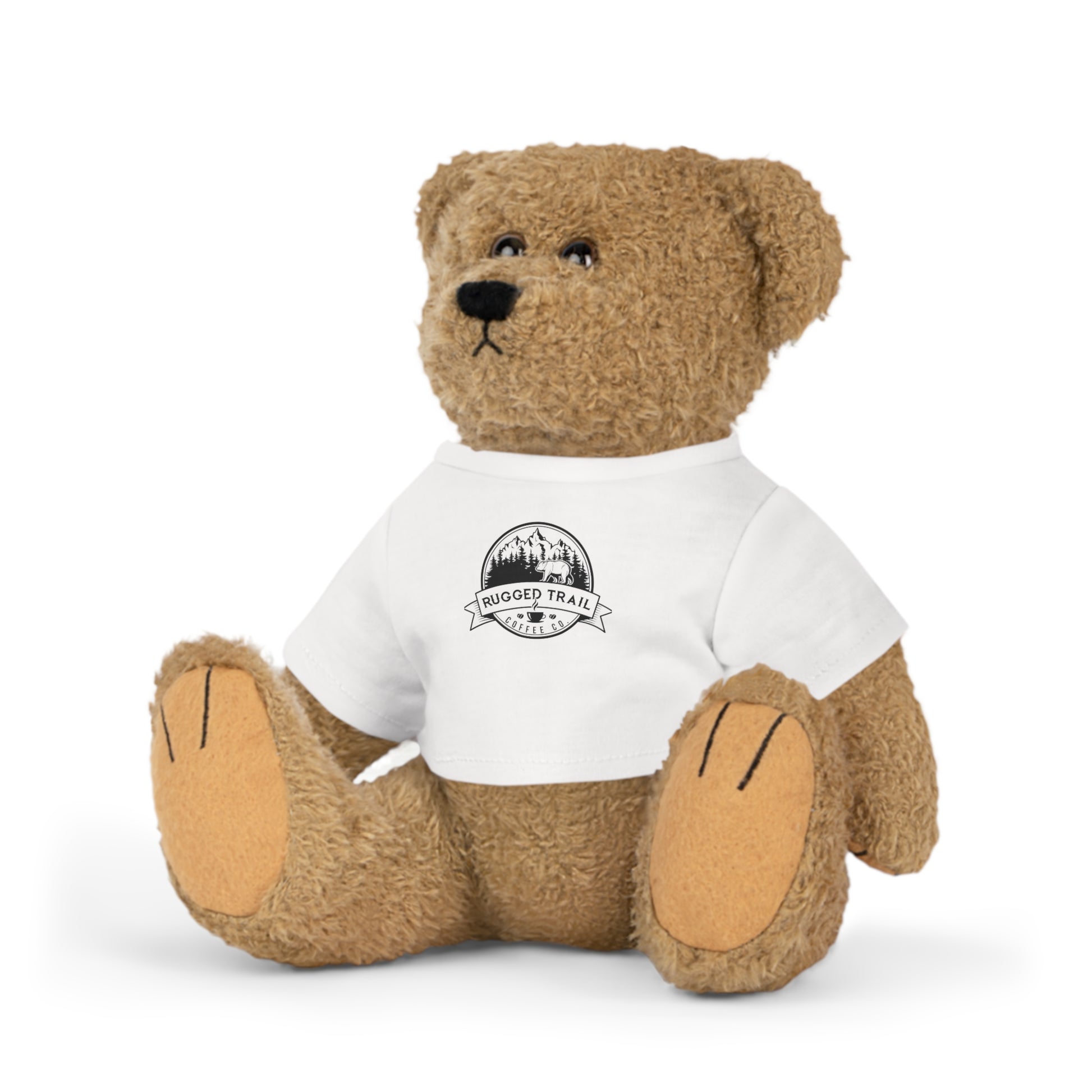 Stuffed Bear with Logo T-Shirt - Rugged Trail Coffee Co.