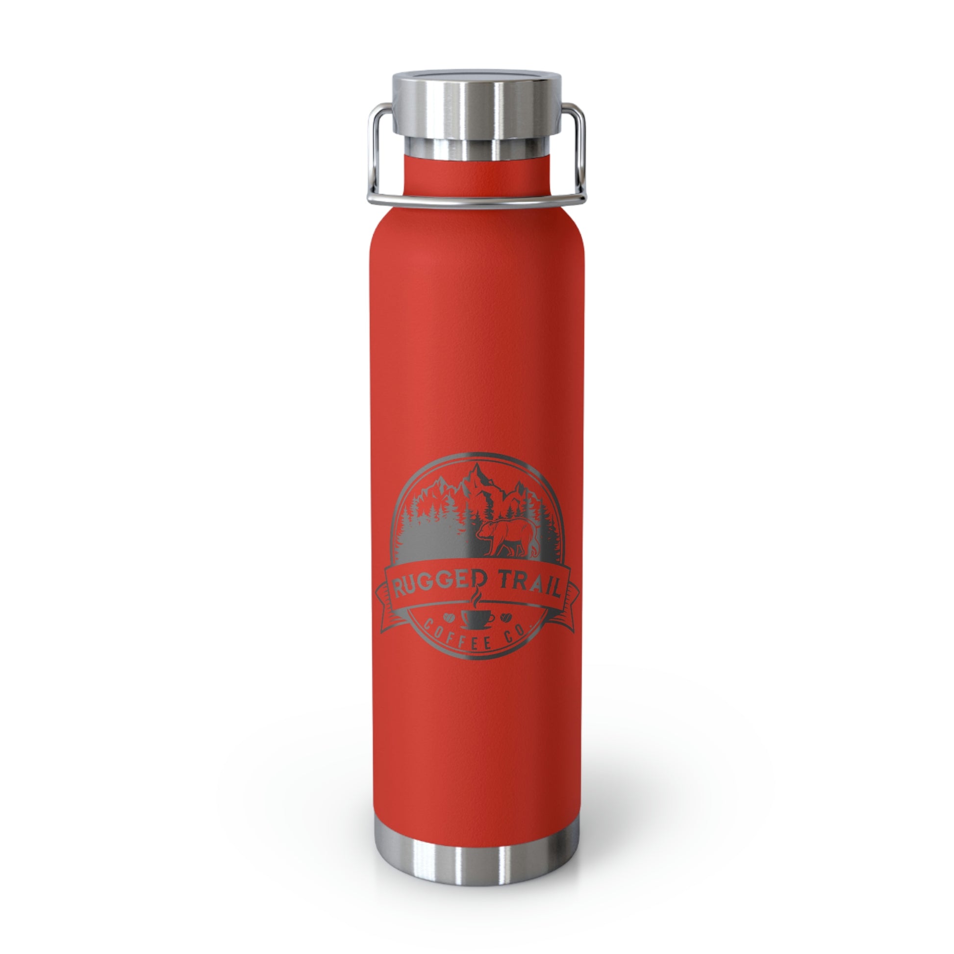 Logo Copper Vacuum Insulated Bottle, 22oz - Rugged Trail Coffee Co.