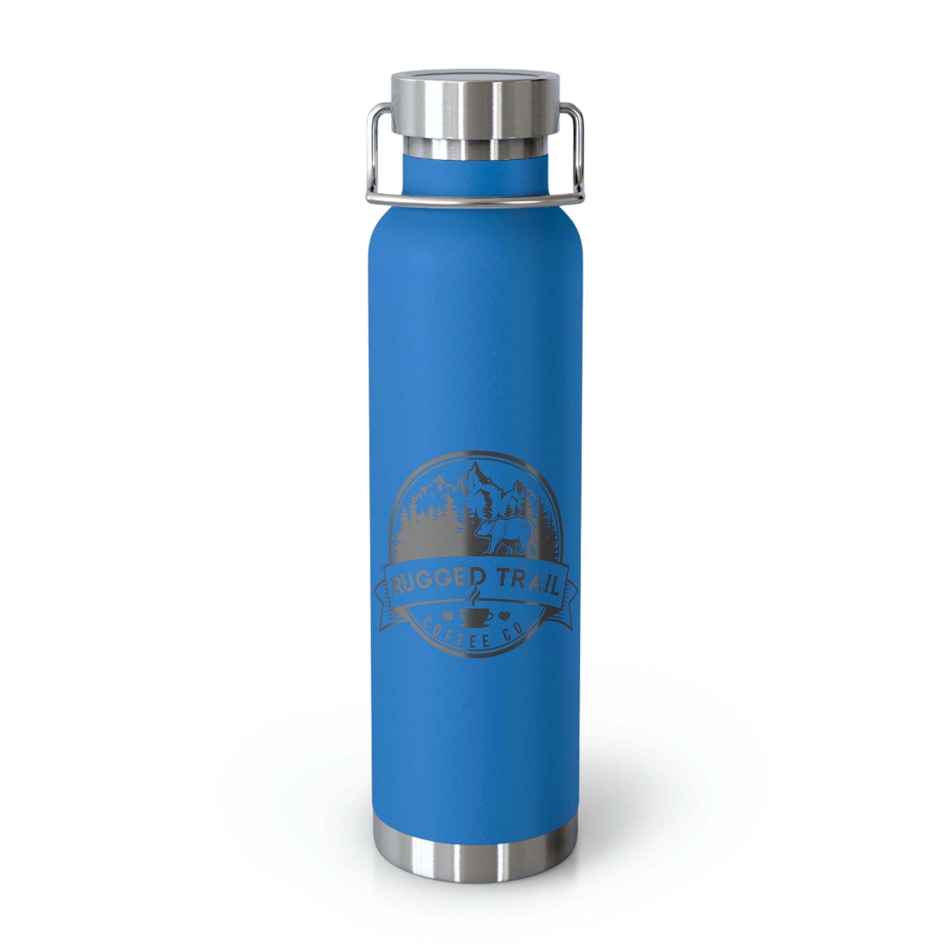 Logo Copper Vacuum Insulated Bottle, 22oz - Rugged Trail Coffee Co.