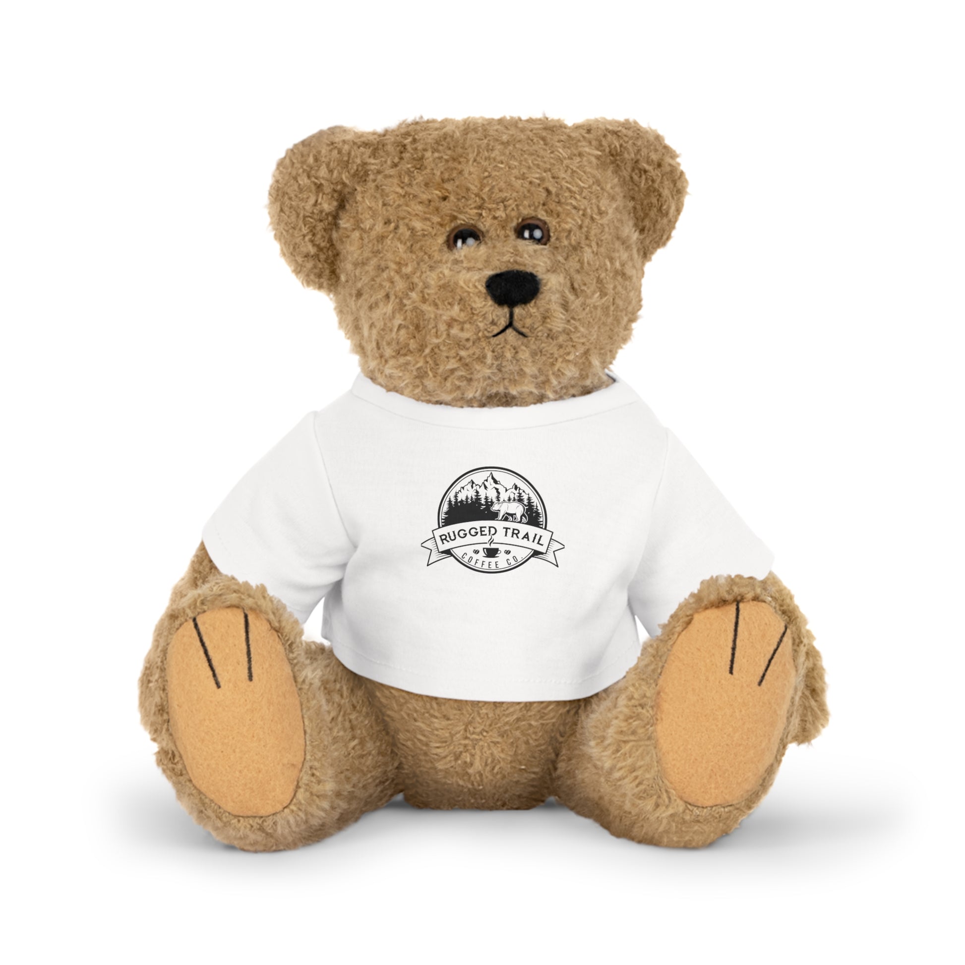 Stuffed Bear with Logo T-Shirt - Rugged Trail Coffee Co.