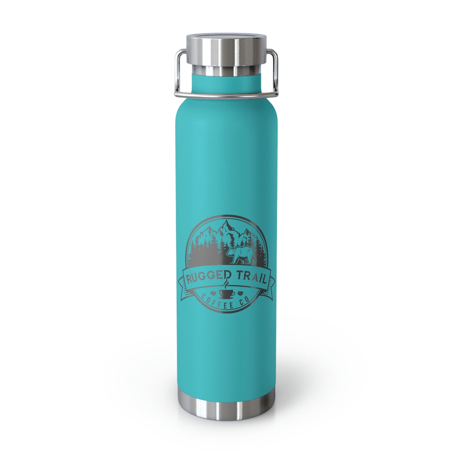 Logo Copper Vacuum Insulated Bottle, 22oz - Rugged Trail Coffee Co.