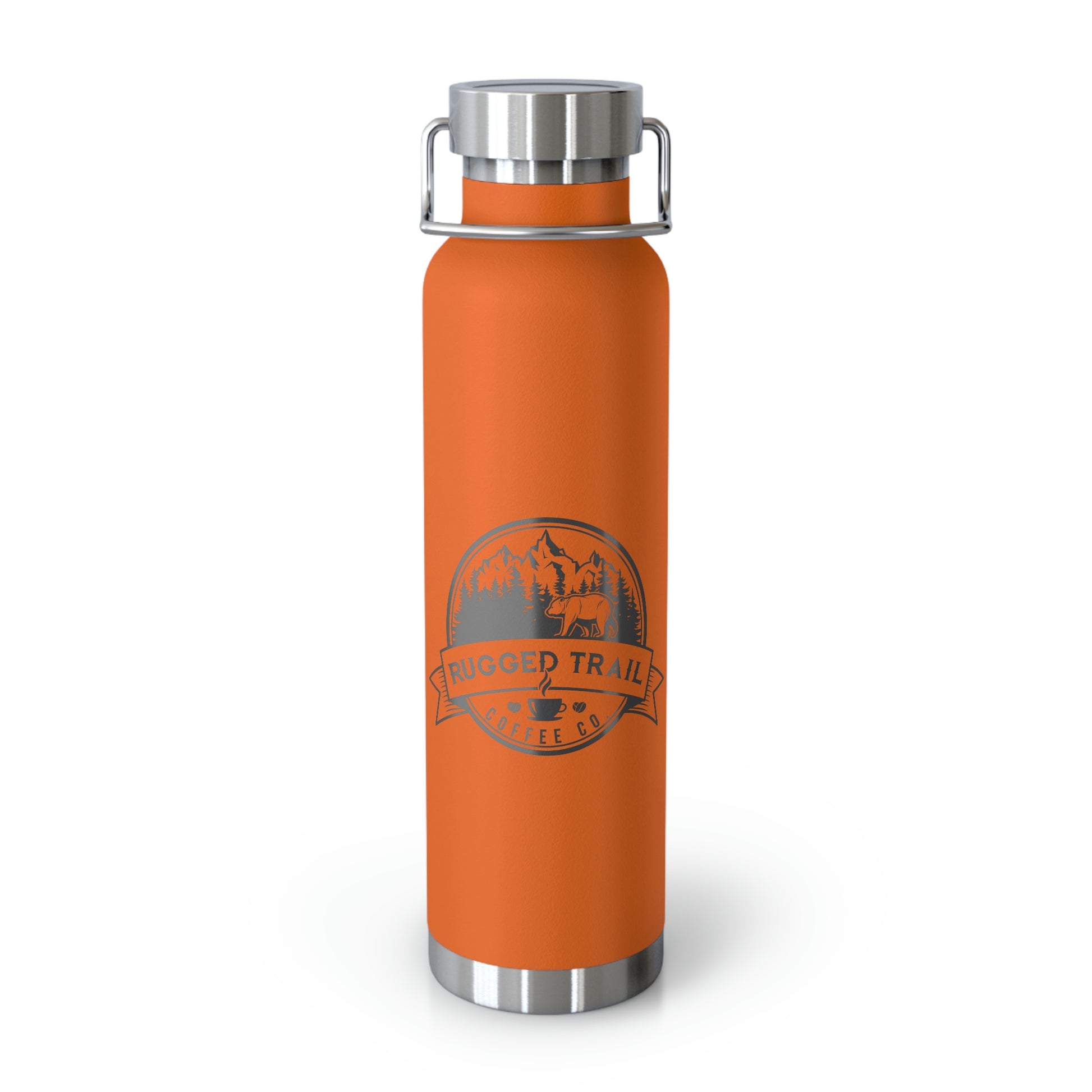 Logo Copper Vacuum Insulated Bottle, 22oz - Rugged Trail Coffee Co.