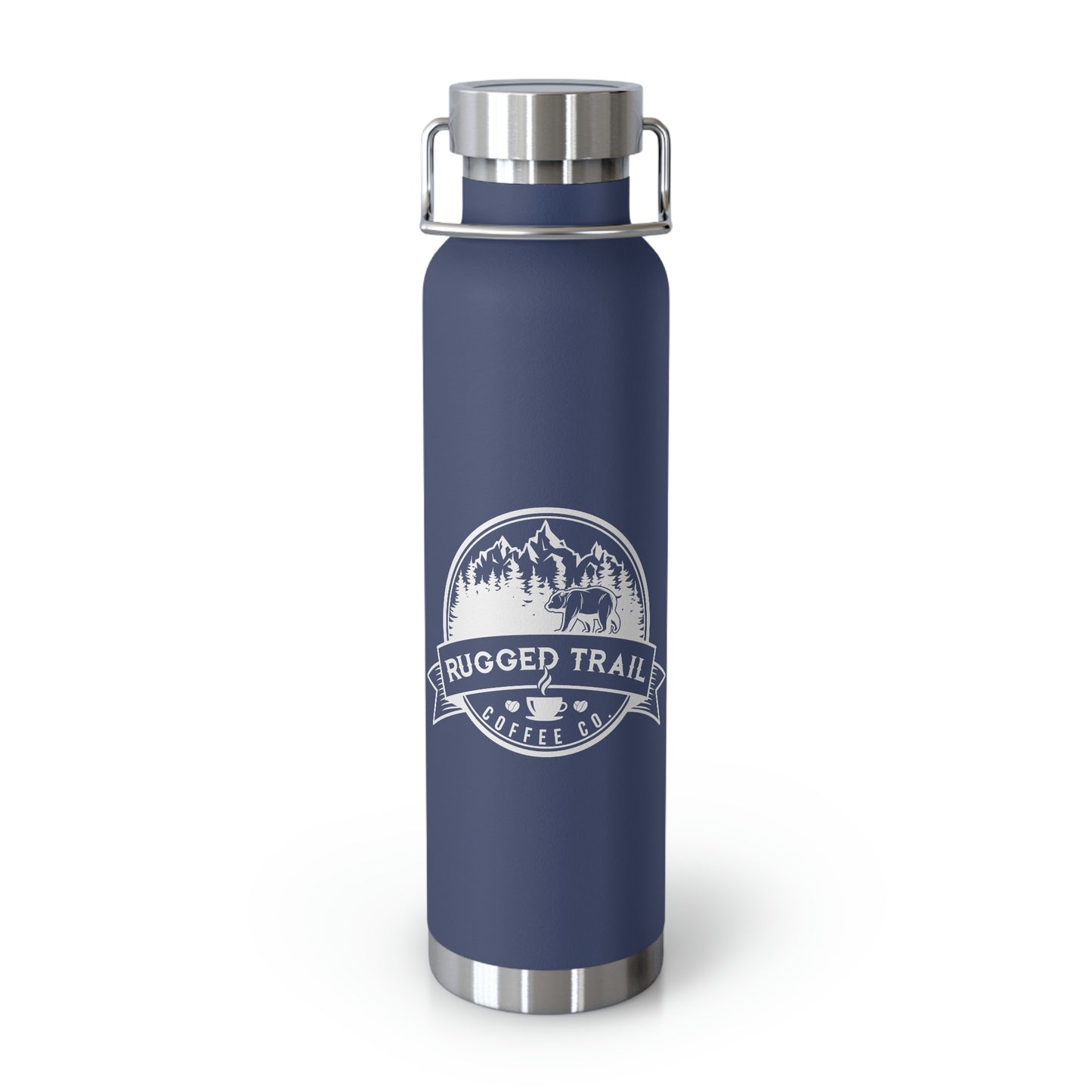 Logo Copper Vacuum Insulated Bottle, 22oz - Rugged Trail Coffee Co.